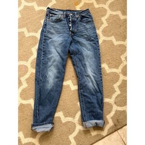 Levi's 501 Premium Jeans Womens 26x30 Blue Denim 5-Pockets Button Fly